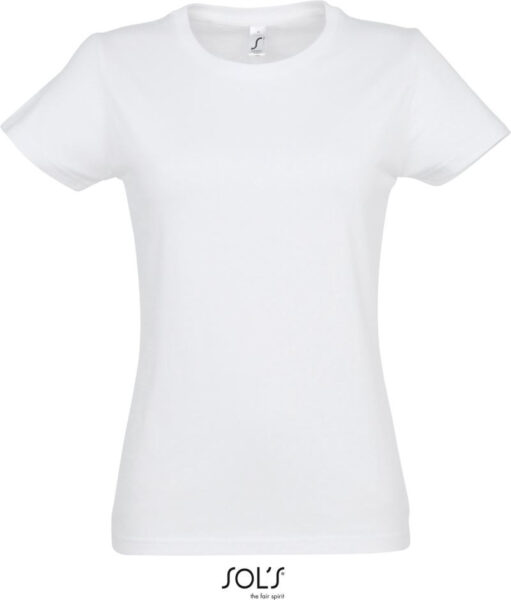 Majica t-shirt 190 g/m2 ženska IMPERIAL SOL'S bela Majica t-shirt 190 g/m2 ženska IMPERIAL SOL'S bela