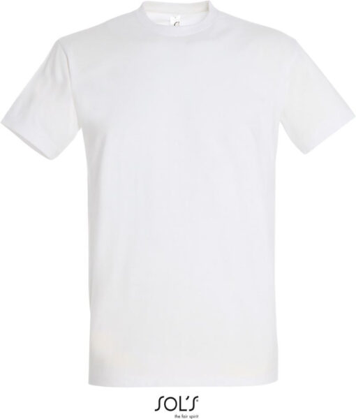 Majica T-shirt 190 g/m2 moška IMPERIAL SOL'S Bela Majica T-shirt 190 g/m2 moška IMPERIAL SOL'S Bela
