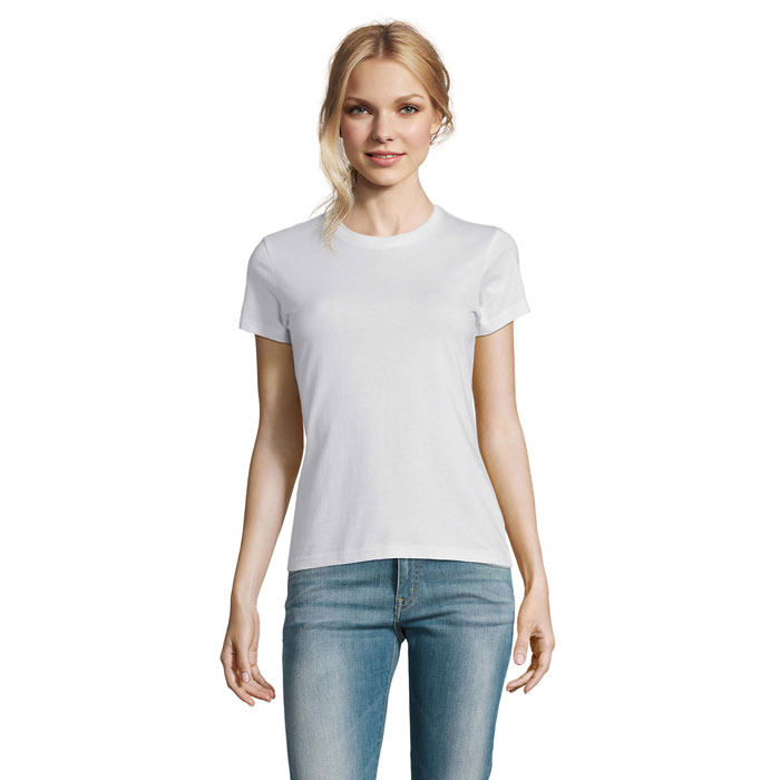Majica t-shirt 190 g/m2 ženska IMPERIAL SOL'S bela Majica t-shirt 190 g/m2 ženska IMPERIAL SOL'S bela