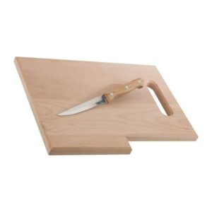 Kuhinjska bukova deska z nožem