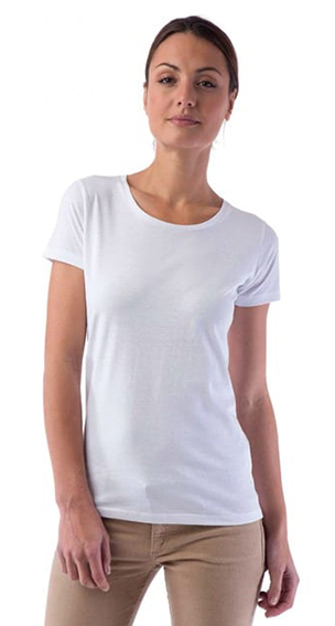 Majica T-shirt ženska 160 g/m2 bela