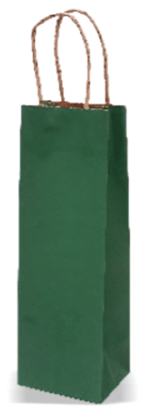 Vrečka darilna natron za steklenico ekološki papir zelena