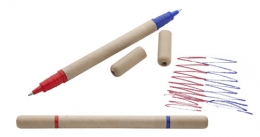 Kemični svinčnik z modrim in rdečim polnilom