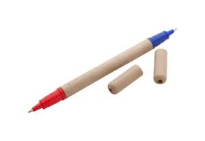Kemični svinčnik z modrim in rdečim polnilom