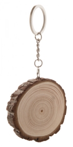 Lesen obesek za ključe iz borovega lesa