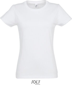 Majica t-shirt 190 g/m2 ženska IMPERIAL SOL'S bela