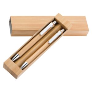 Pisalni set - kemični in tehnični svinčnik iz bambusa