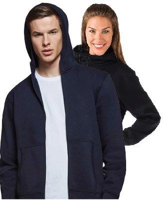 Pulover s kapuco in zadrgo hoodie unisex, 280 g/m2