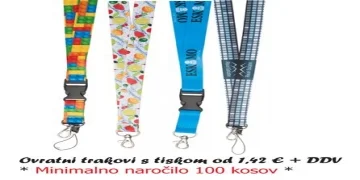 Promocijski trakovi za okoli vratu