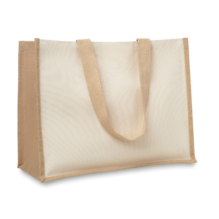 Nakupovalna torba iz jute in platna Nakupovalna torba iz jute in platna