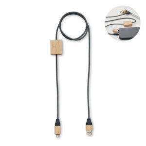 Polnilni kabel RPET / bambus