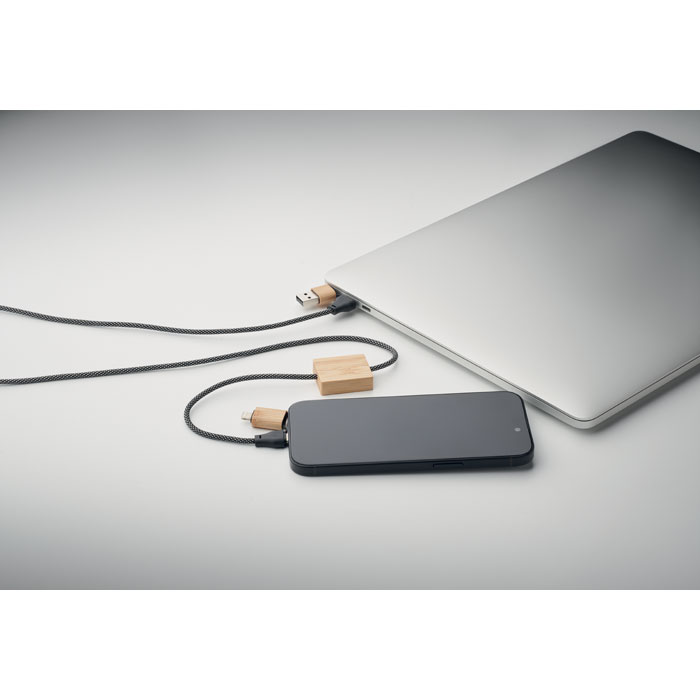 Polnilni kabel RPET / bambus Polnilni kabel RPET / bambus