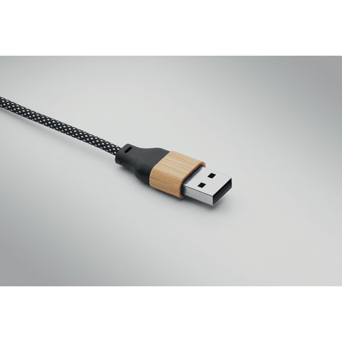 Polnilni kabel RPET / bambus Polnilni kabel RPET / bambus