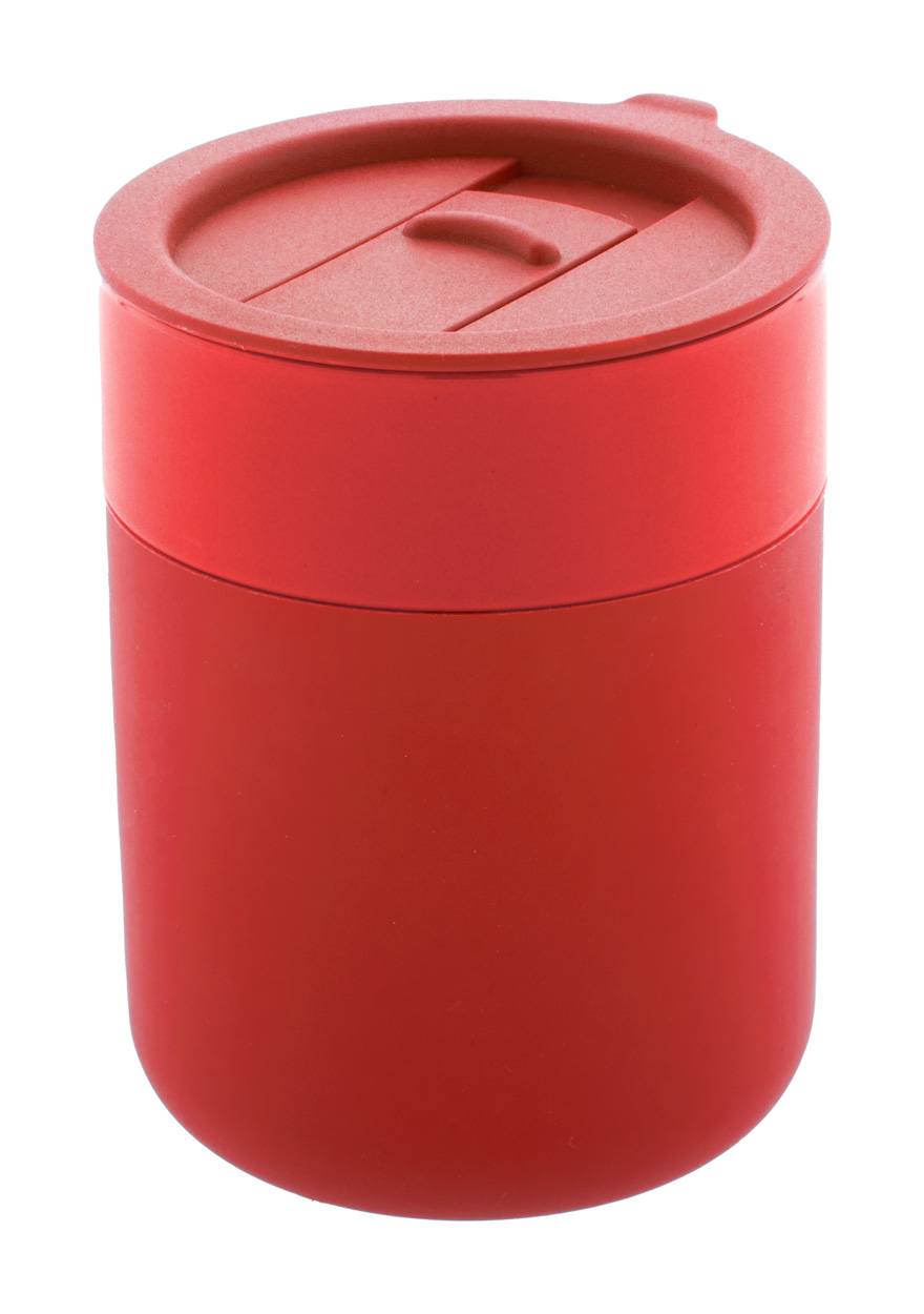 Potovalni keramični lonček s silikonsko prevleko 300 ml Potovalni keramični lonček s silikonsko prevleko 300 ml