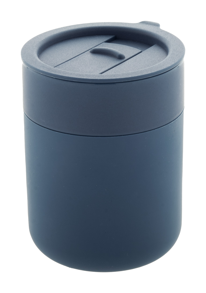 Potovalni keramični lonček s silikonsko prevleko 300 ml Potovalni keramični lonček s silikonsko prevleko 300 ml