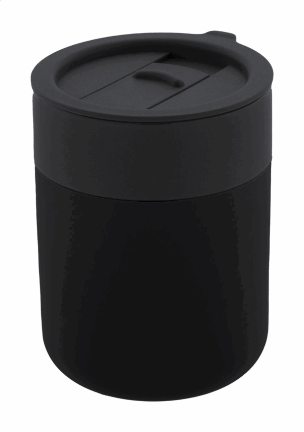 Potovalni keramični lonček s silikonsko prevleko 300 ml