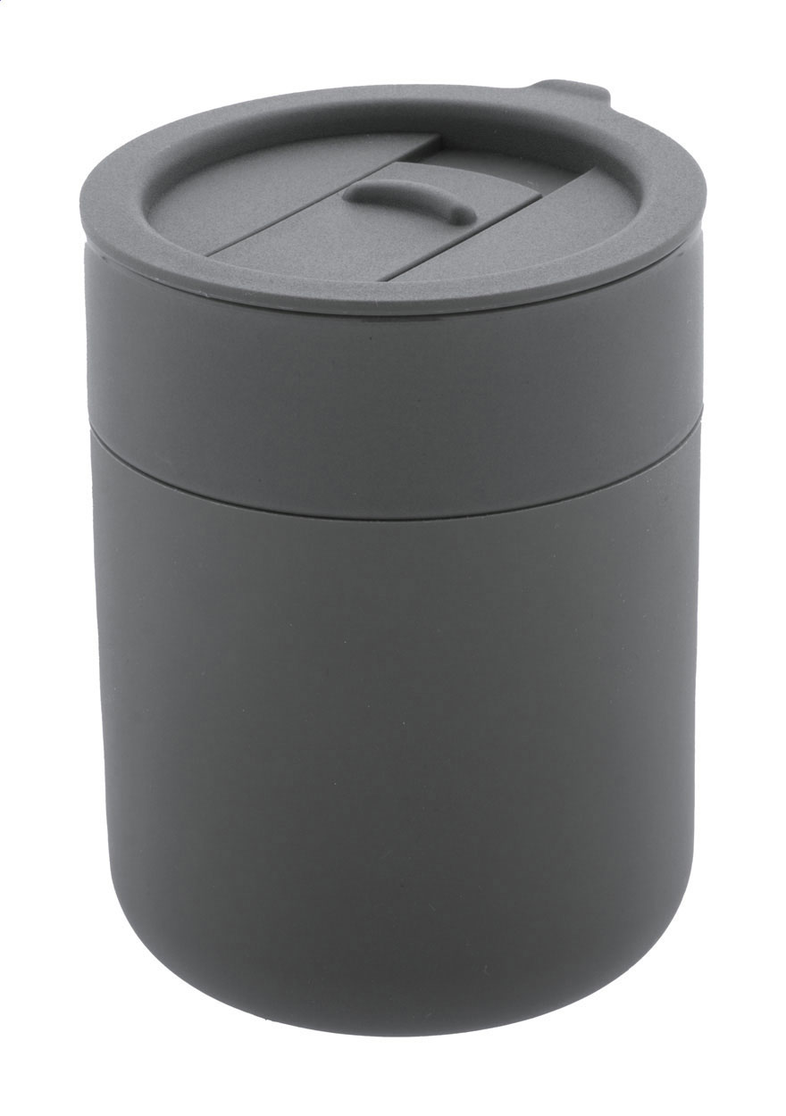 Potovalni keramični lonček s silikonsko prevleko 300 ml Potovalni keramični lonček s silikonsko prevleko 300 ml