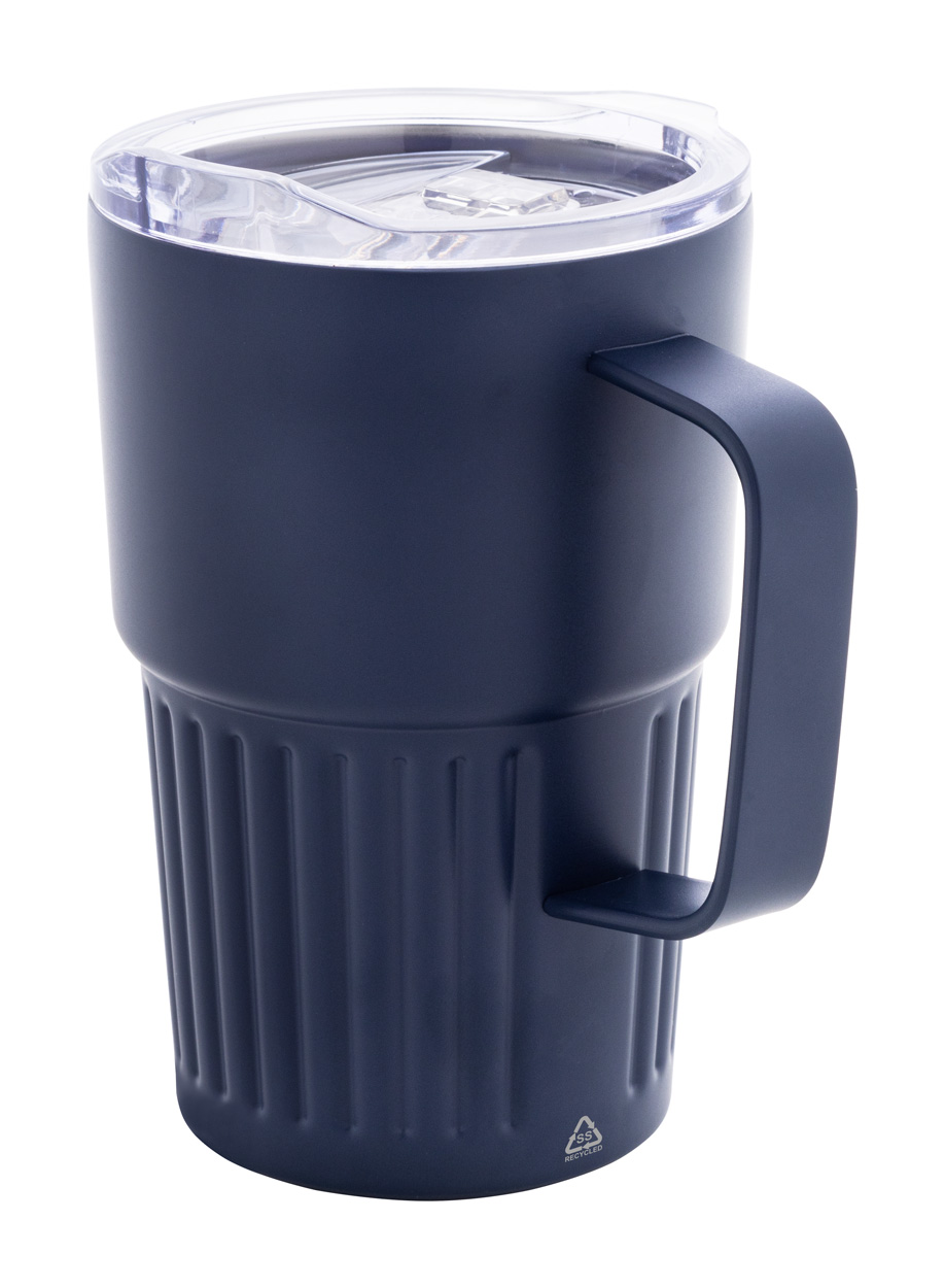 Termo lonček z dvojno steno - reciklirano nerjaveče jeklo 470 ml Termo lonček z dvojno steno - reciklirano nerjaveče jeklo 470 ml