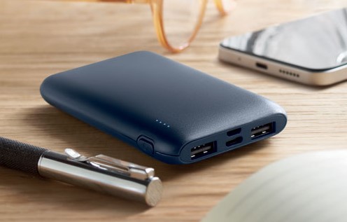 Prenosna baterija - power bank 5000 mAh - recikliran ABS