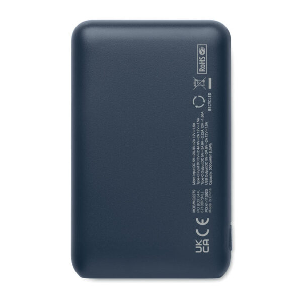 Prenosna baterija - power bank 5000 mAh - recikliran ABS
