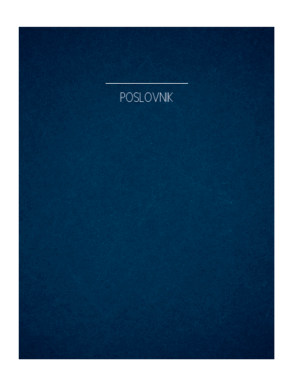 Poslovnik 20 x 26 cm moder