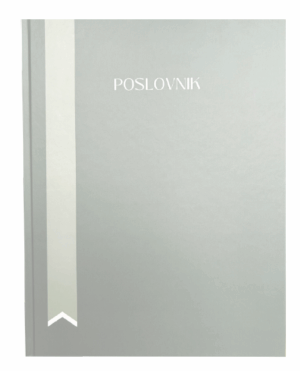 Poslovnik 20 x 26 cm siv