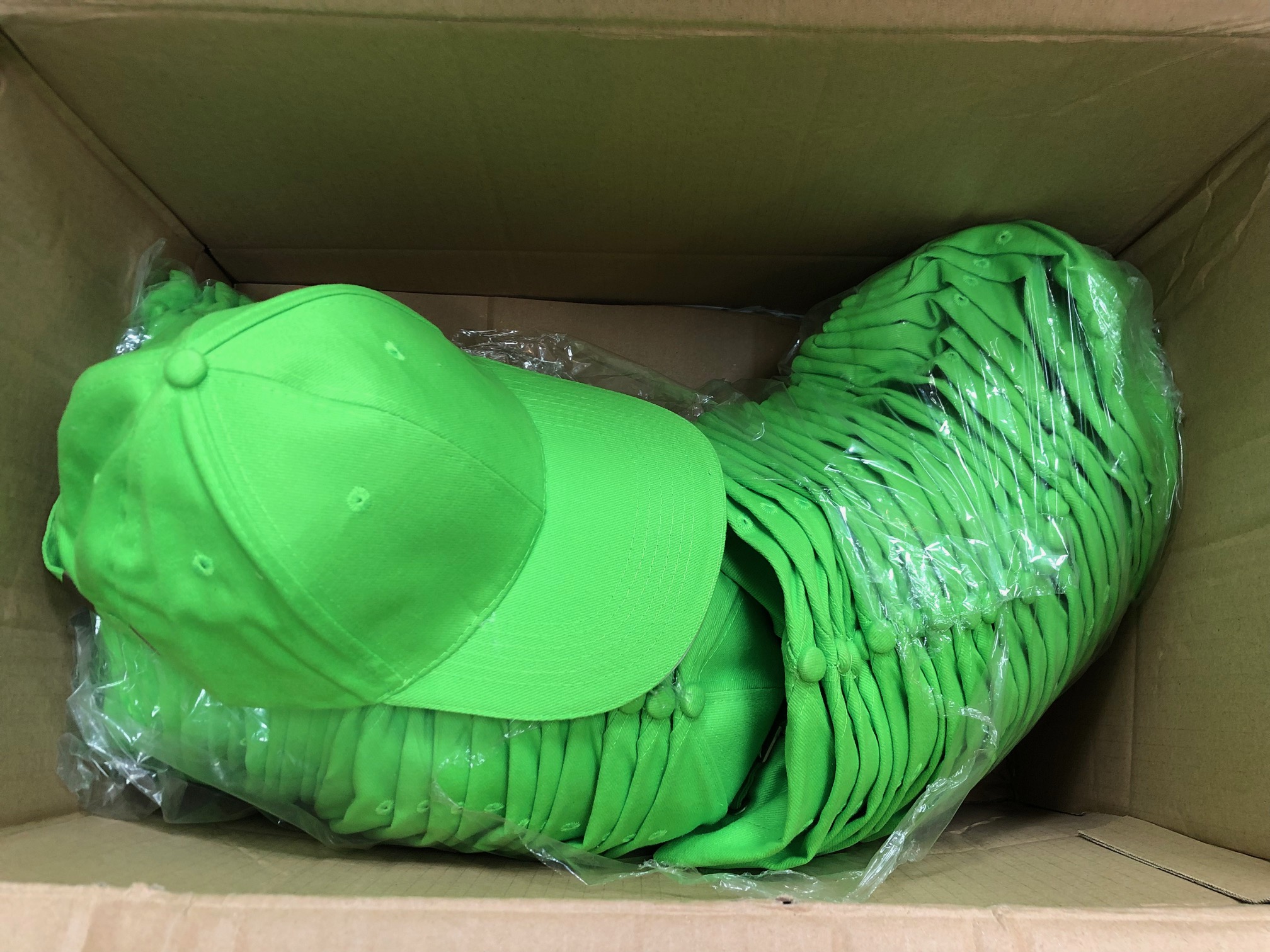 Paket  kapa 6-delna/kovinska zaponka svetlo zelena/bela - 49 kosov