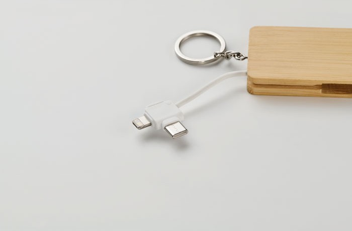 Obesek bambus s polnilnimi kabli Bupow