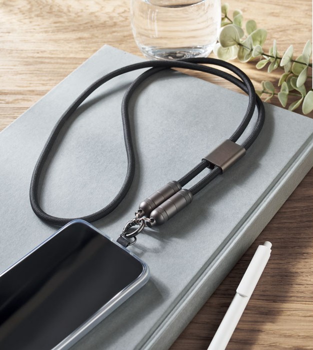 Kabel za polnjenje in prenos podatkov z držalom za telefon Shaka