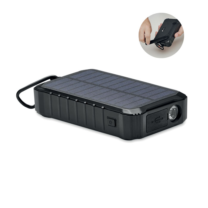 Solarna prenosna baterija Dya - power bank z dinamom 8000 mAh Solarna prenosna baterija Dya - power bank z dinamom 8000 mAh