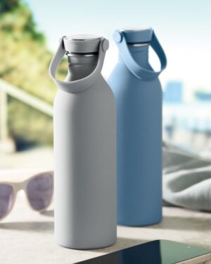 Flaška iz recikliranega nerjavečega jekla - gumirana 500 ml Svalur