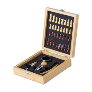 Vinski set in šah bambus